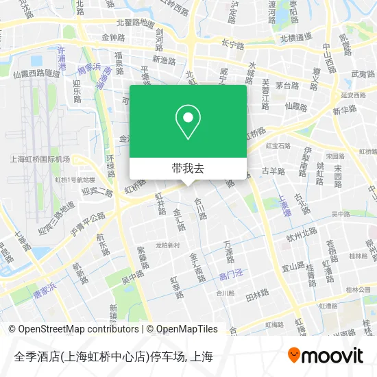 全季酒店(上海虹桥中心店)停车场地图