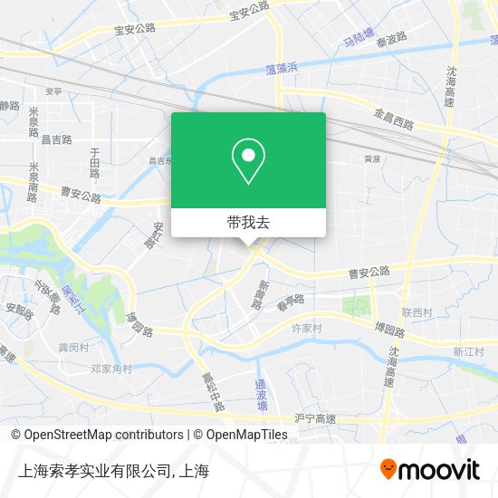 上海索孝实业有限公司地图