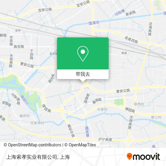 上海索孝实业有限公司地图