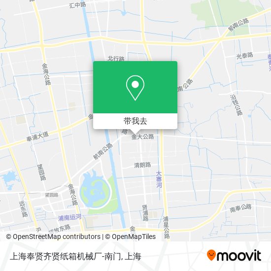 上海奉贤齐贤纸箱机械厂-南门地图