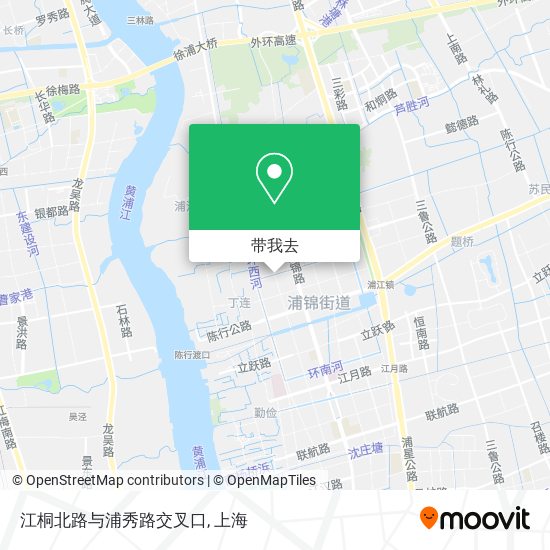 江桐北路与浦秀路交叉口地图