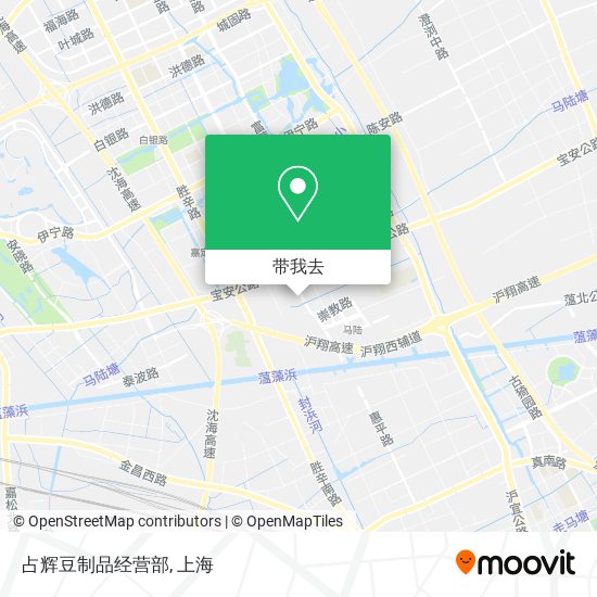 占辉豆制品经营部地图