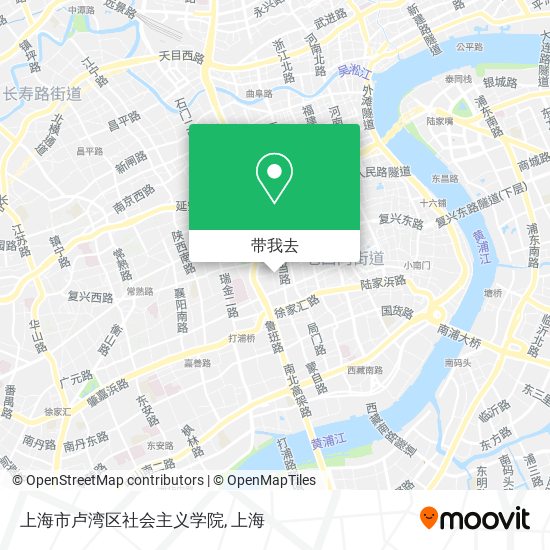 上海市卢湾区社会主义学院地图