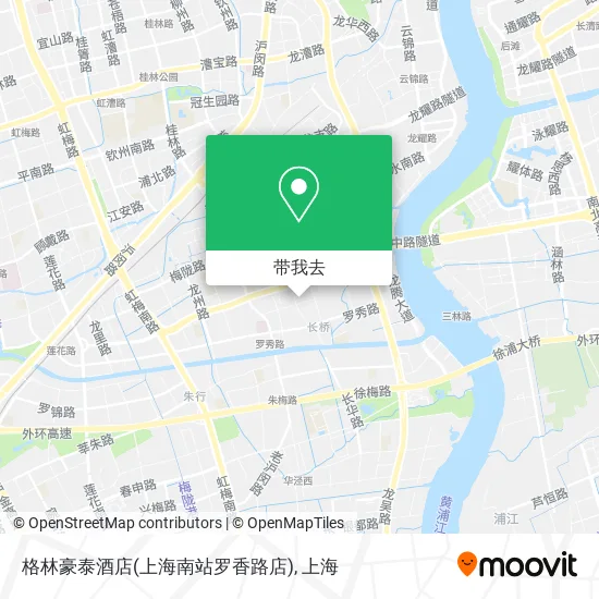 格林豪泰酒店(上海南站罗香路店)地图