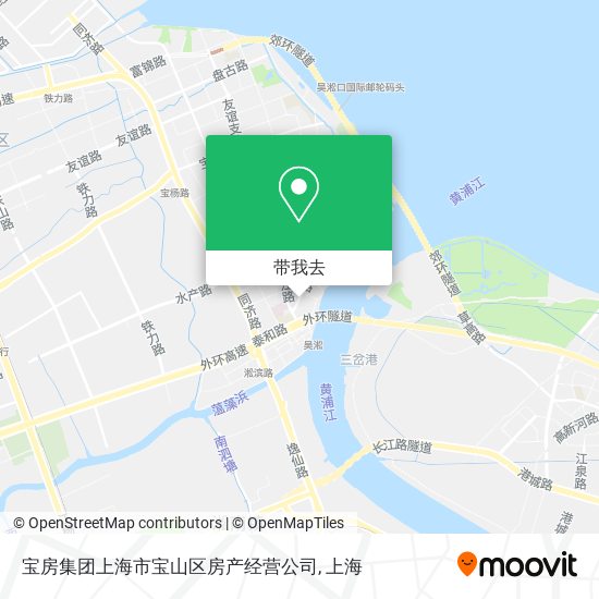 宝房集团上海市宝山区房产经营公司地图
