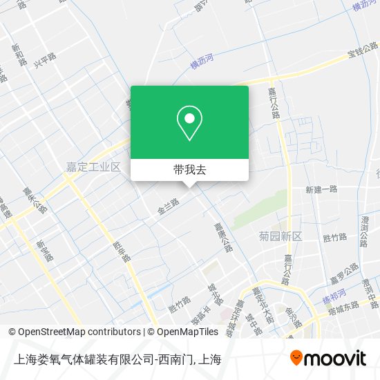 上海娄氧气体罐装有限公司-西南门地图