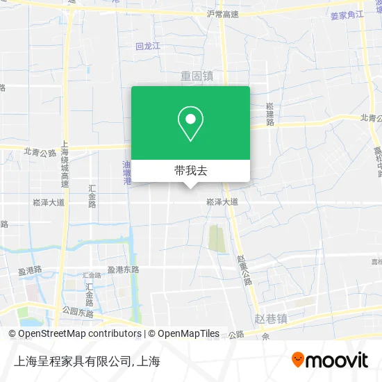 上海呈程家具有限公司地图