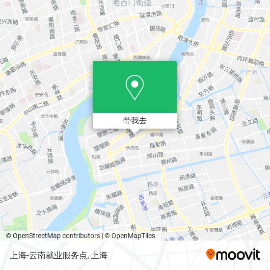 上海-云南就业服务点地图