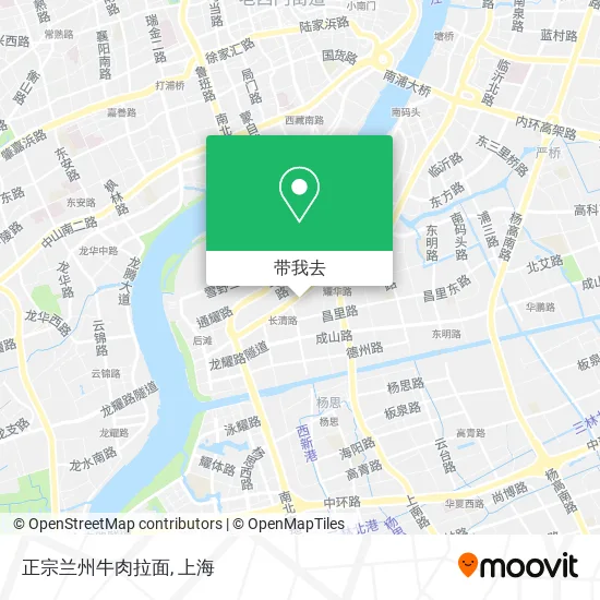 正宗兰州牛肉拉面地图