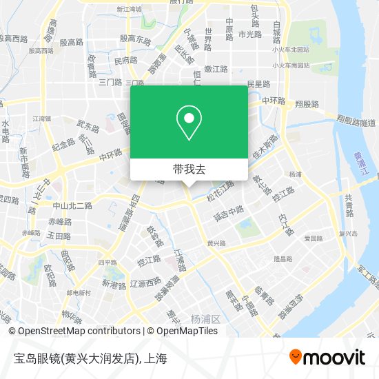 宝岛眼镜(黄兴大润发店)地图