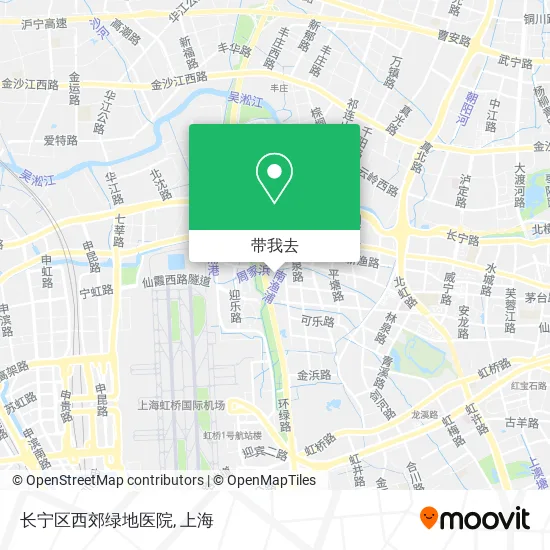 长宁区西郊绿地医院地图
