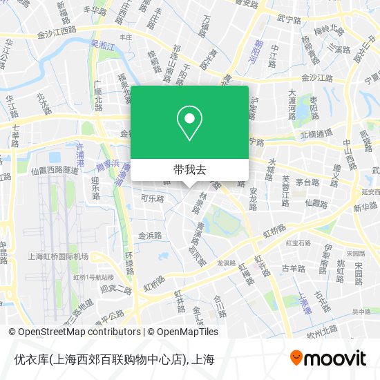 优衣库(上海西郊百联购物中心店)地图