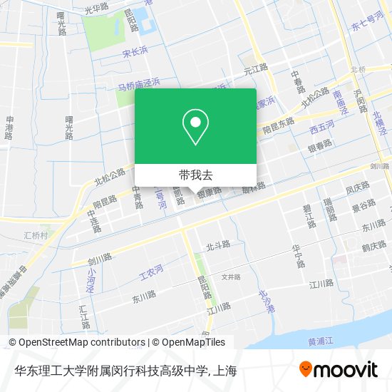 华东理工大学附属闵行科技高级中学地图