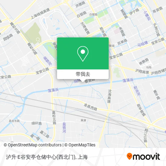 泸升·E谷安亭仓储中心(西北门)地图