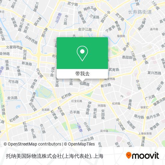 托纳美国际物流株式会社(上海代表处)地图
