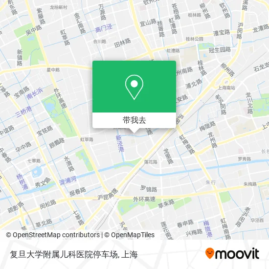 复旦大学附属儿科医院停车场地图