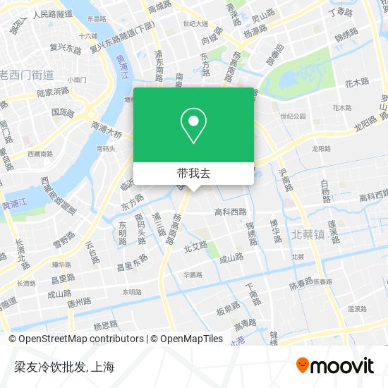 梁友冷饮批发地图