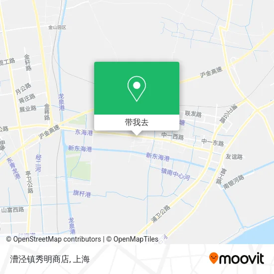 漕泾镇秀明商店地图