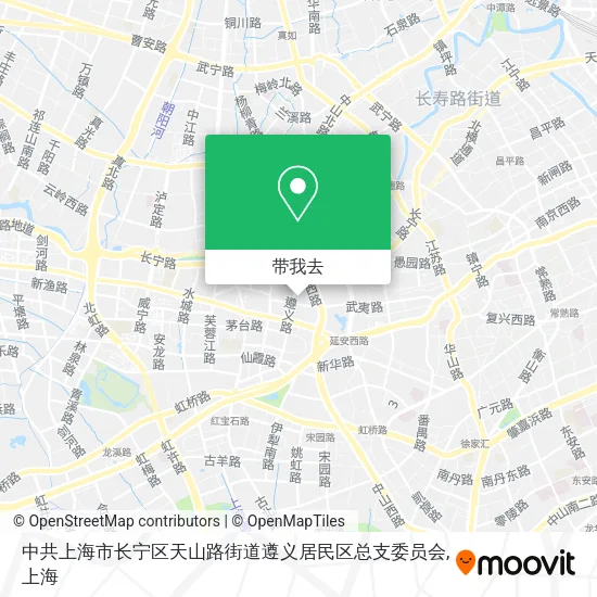 中共上海市长宁区天山路街道遵义居民区总支委员会地图