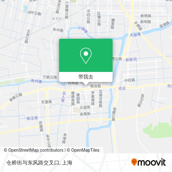 仓桥街与东风路交叉口地图
