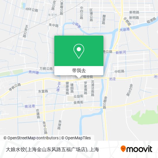 大娘水饺(上海金山东风路五福广场店)地图