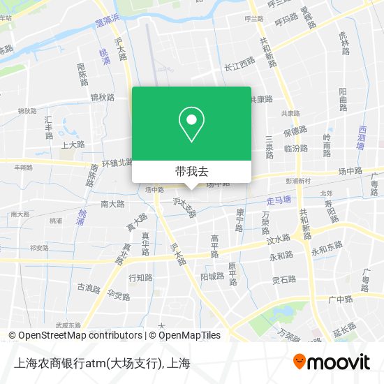 上海农商银行atm(大场支行)地图