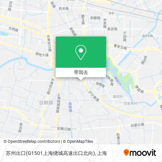 苏州出口(G1501上海绕城高速出口北向)地图