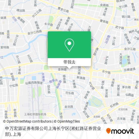 申万宏源证券有限公司上海长宁区(淞虹路证券营业部)地图