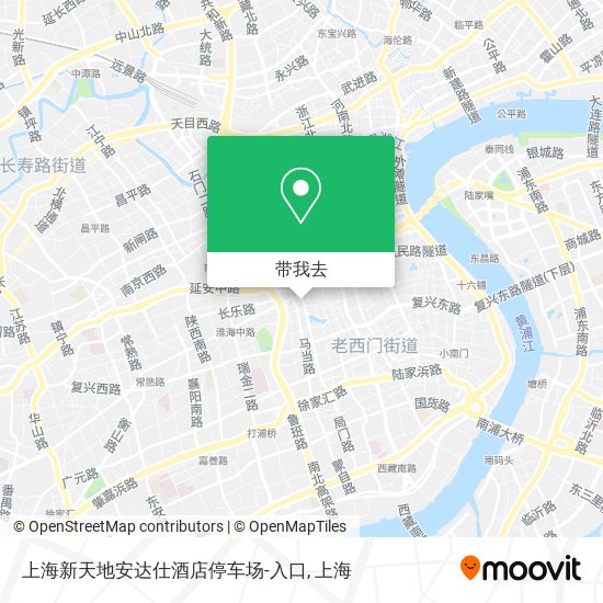 上海新天地安达仕酒店停车场-入口地图