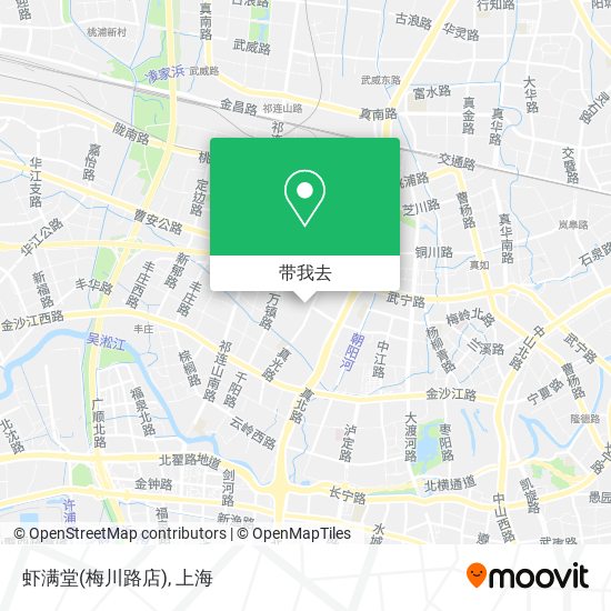 虾满堂(梅川路店)地图