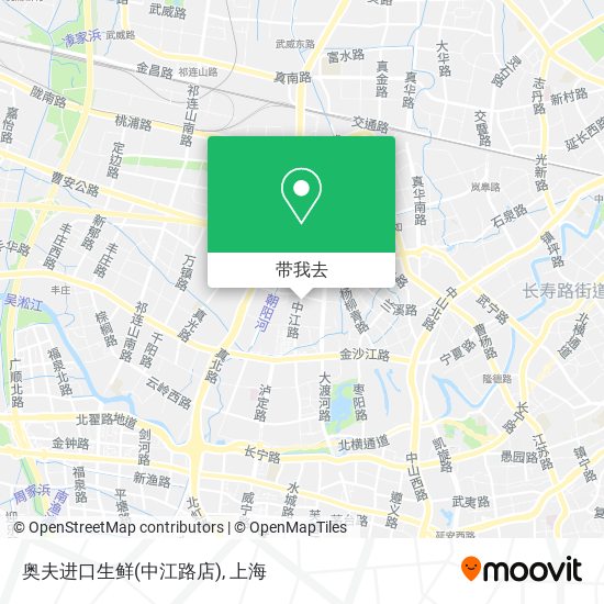 奥夫进口生鲜(中江路店)地图