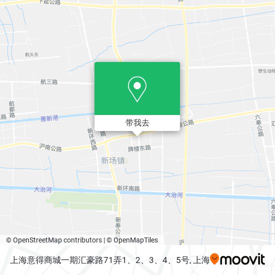 上海意得商城一期汇豪路71弄1、2、3、4、5号地图