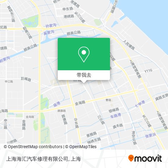 上海海汇汽车修理有限公司地图