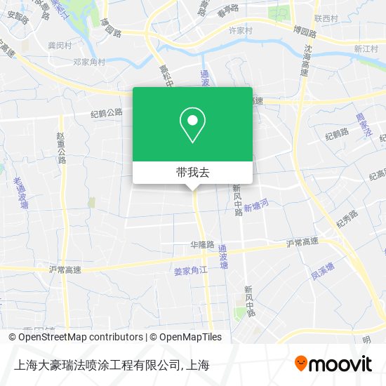 上海大豪瑞法喷涂工程有限公司地图