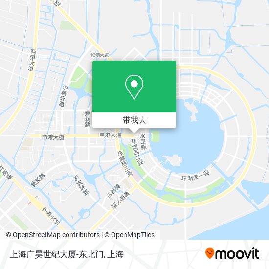 上海广昊世纪大厦-东北门地图