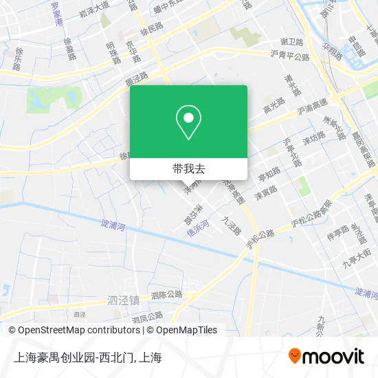 上海豪禺创业园-西北门地图