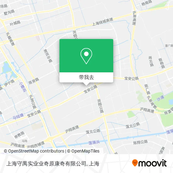 上海守禺实业业奇原康奇有限公司地图