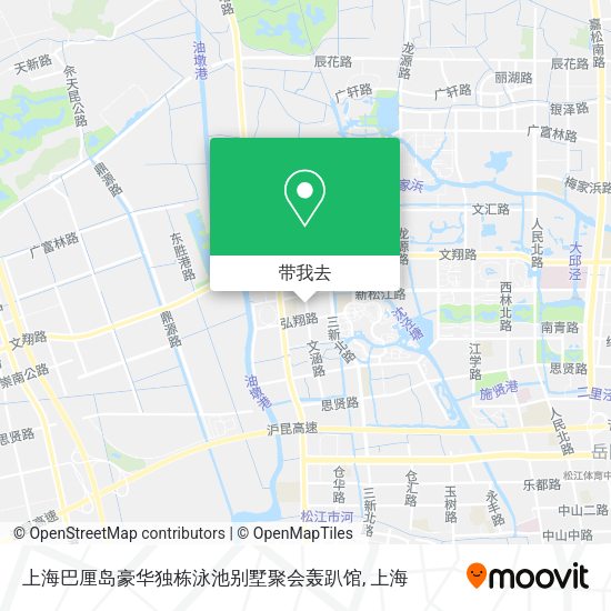 上海巴厘岛豪华独栋泳池别墅聚会轰趴馆地图