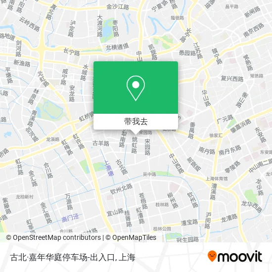 古北·嘉年华庭停车场-出入口地图
