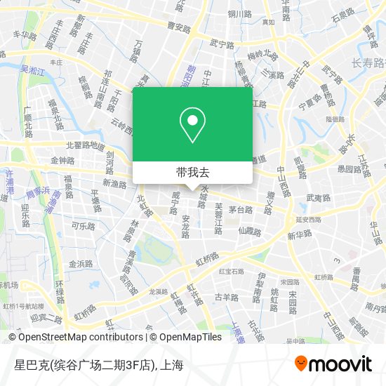 星巴克(缤谷广场二期3F店)地图