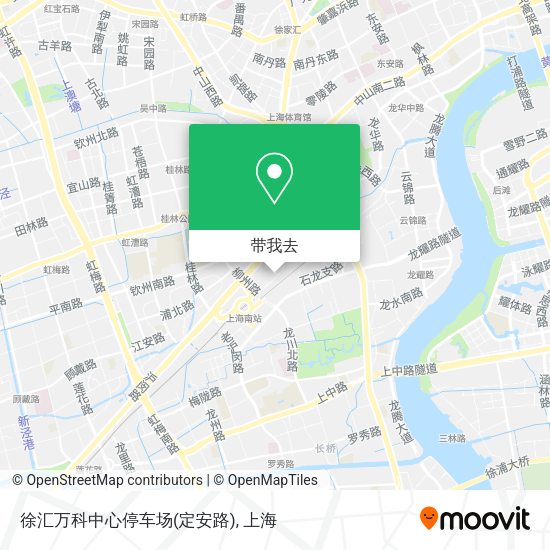 徐汇万科中心停车场(定安路)地图