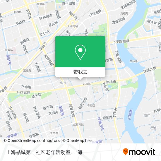 上海晶城第一社区老年活动室地图
