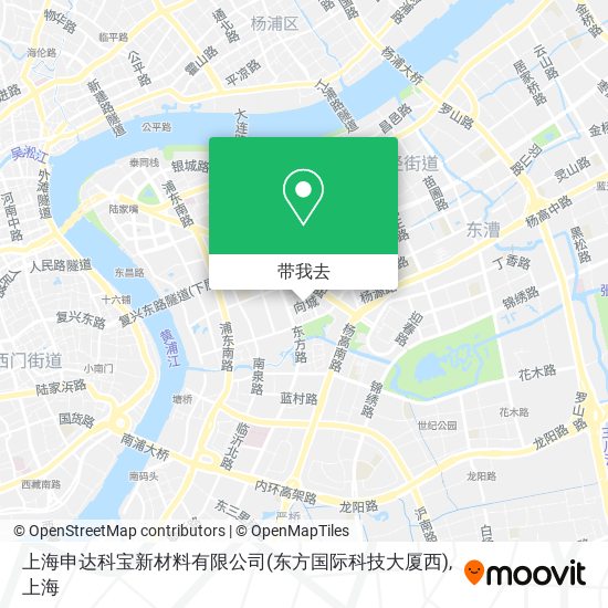 上海申达科宝新材料有限公司(东方国际科技大厦西)地图