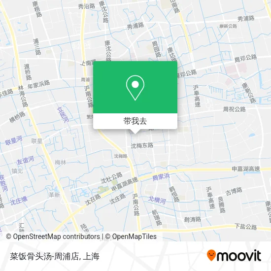 菜饭骨头汤-周浦店地图