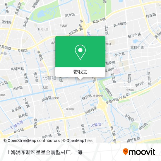 上海浦东新区星星金属型材厂地图