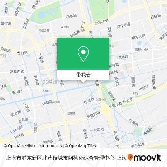 上海市浦东新区北蔡镇城市网格化综合管理中心地图