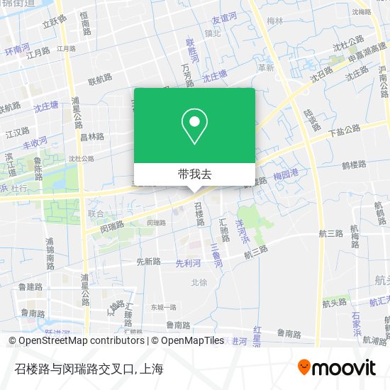 召楼路与闵瑞路交叉口地图