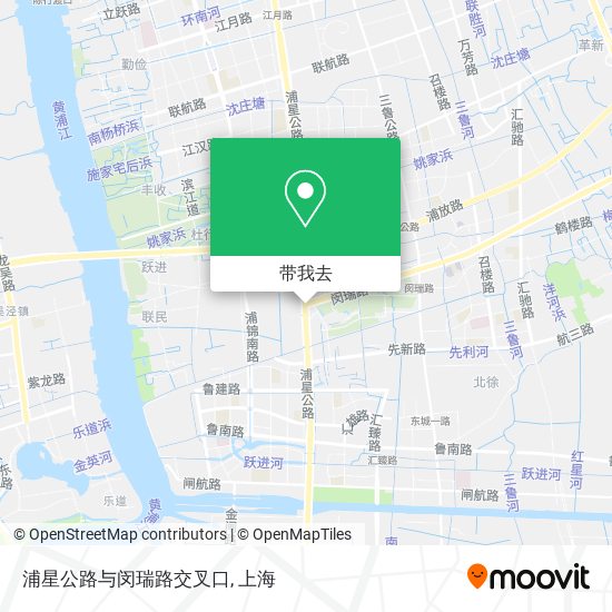 浦星公路与闵瑞路交叉口地图