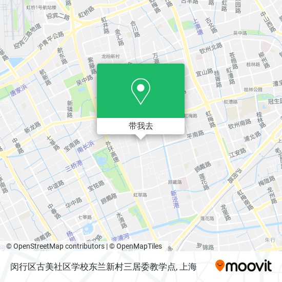 闵行区古美社区学校东兰新村三居委教学点地图