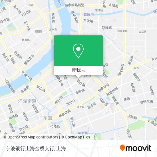 宁波银行上海金桥支行地图